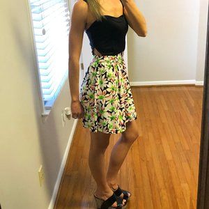 Black and Floral Dress